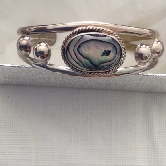 Woman’s Sliver bracelet from Mexico with Apollonian stone - Picture 5 of 5